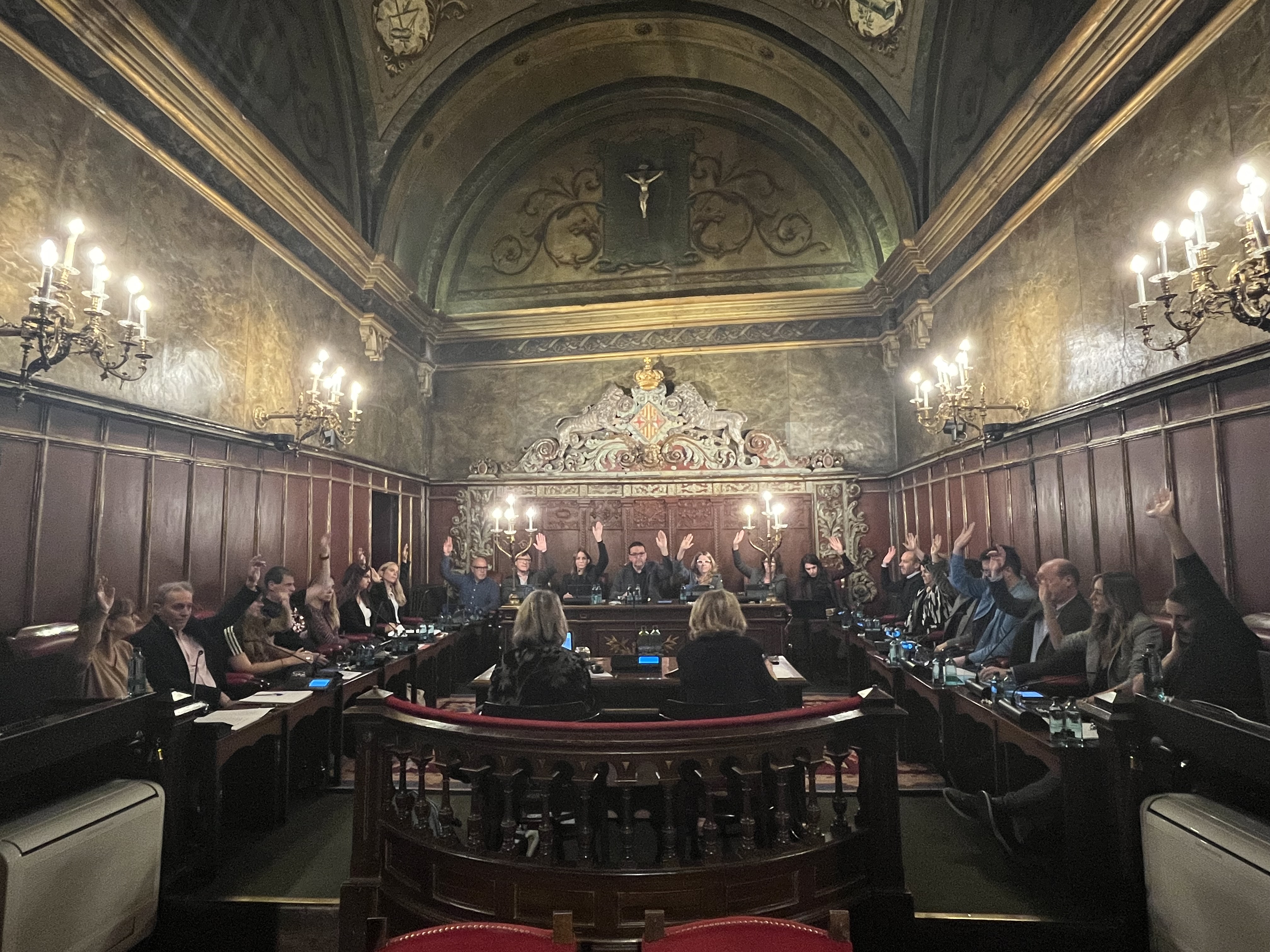 Votació durant el Ple de 28 d’octubre